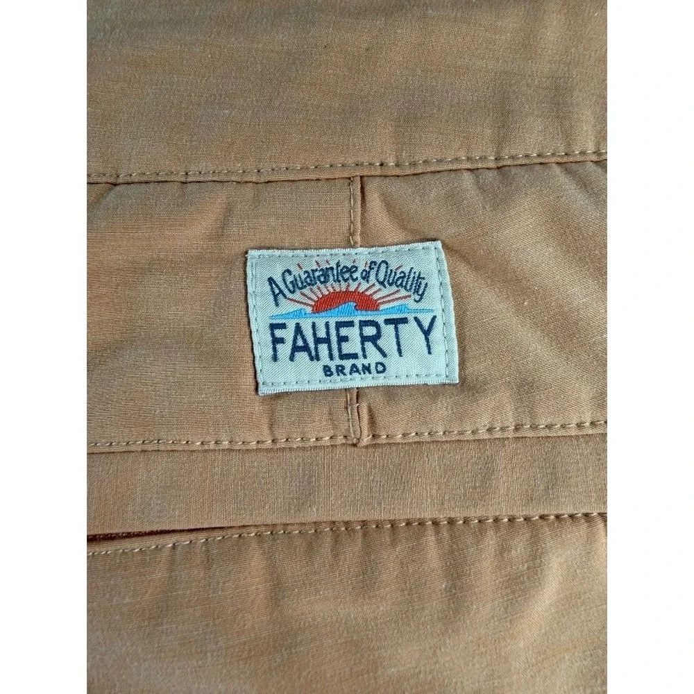 Faherty All Day Shorts Mens 36 Desert Tan Hybrid Stretch Swim Chino MSC0012